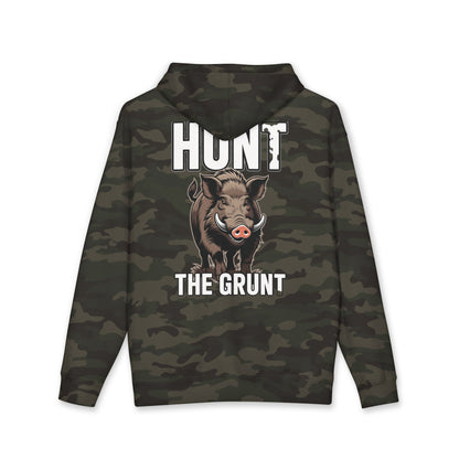Hunt The Grunt Hoodie - Wild Boar Hunter Hooded Sweatshirt | Obsid Black Hunting Apparel