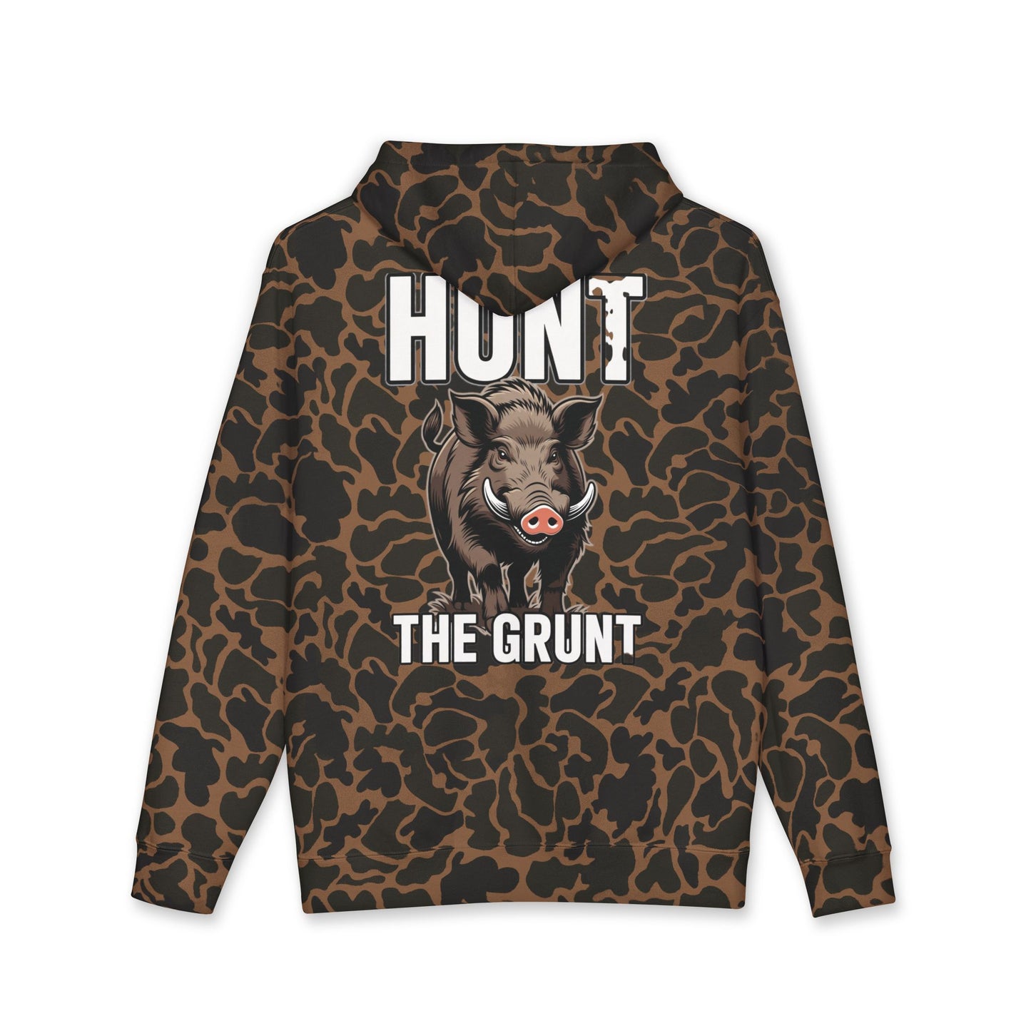 Hunt The Grunt Hoodie - Wild Boar Hunter Hooded Sweatshirt | Obsid Black Hunting Apparel