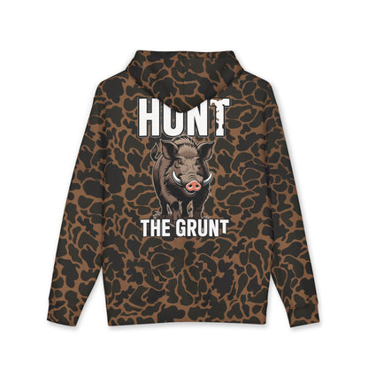 Hunt The Grunt Hoodie - Wild Boar Hunter Hooded Sweatshirt | Obsid Black Hunting Apparel