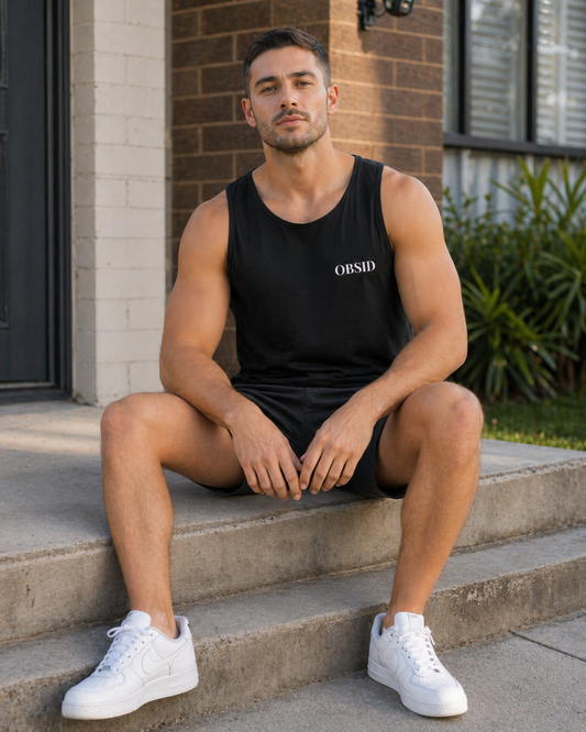 Obsid Black Tank Top