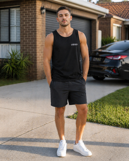 Obsid Black Tank Top